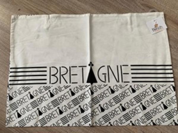 Geschirrtuch Bretagne 50x70 weiß aus Baumwolle im bretonischen Stil